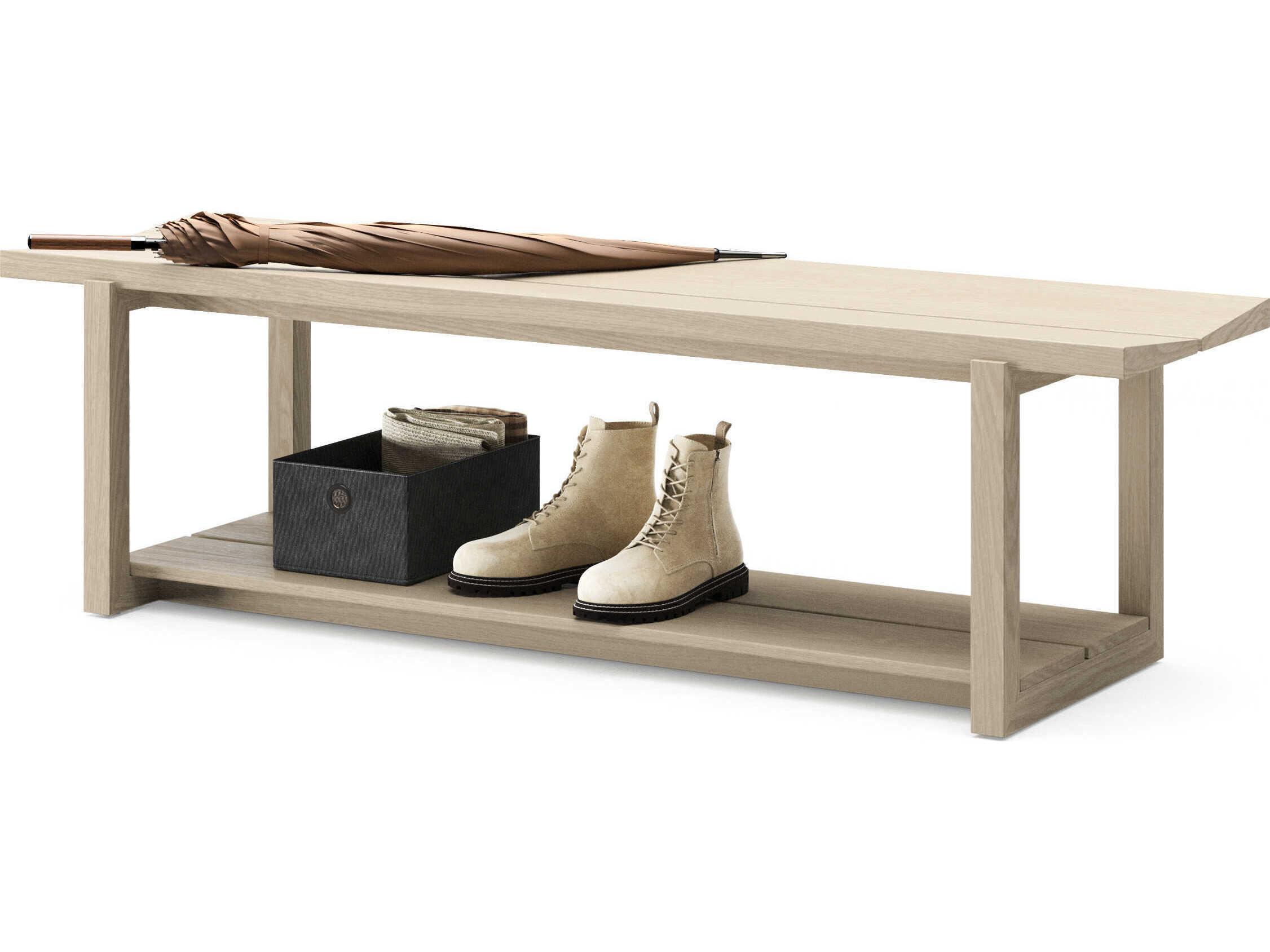 BDI Kava Washed Oak Brown Accent Bench