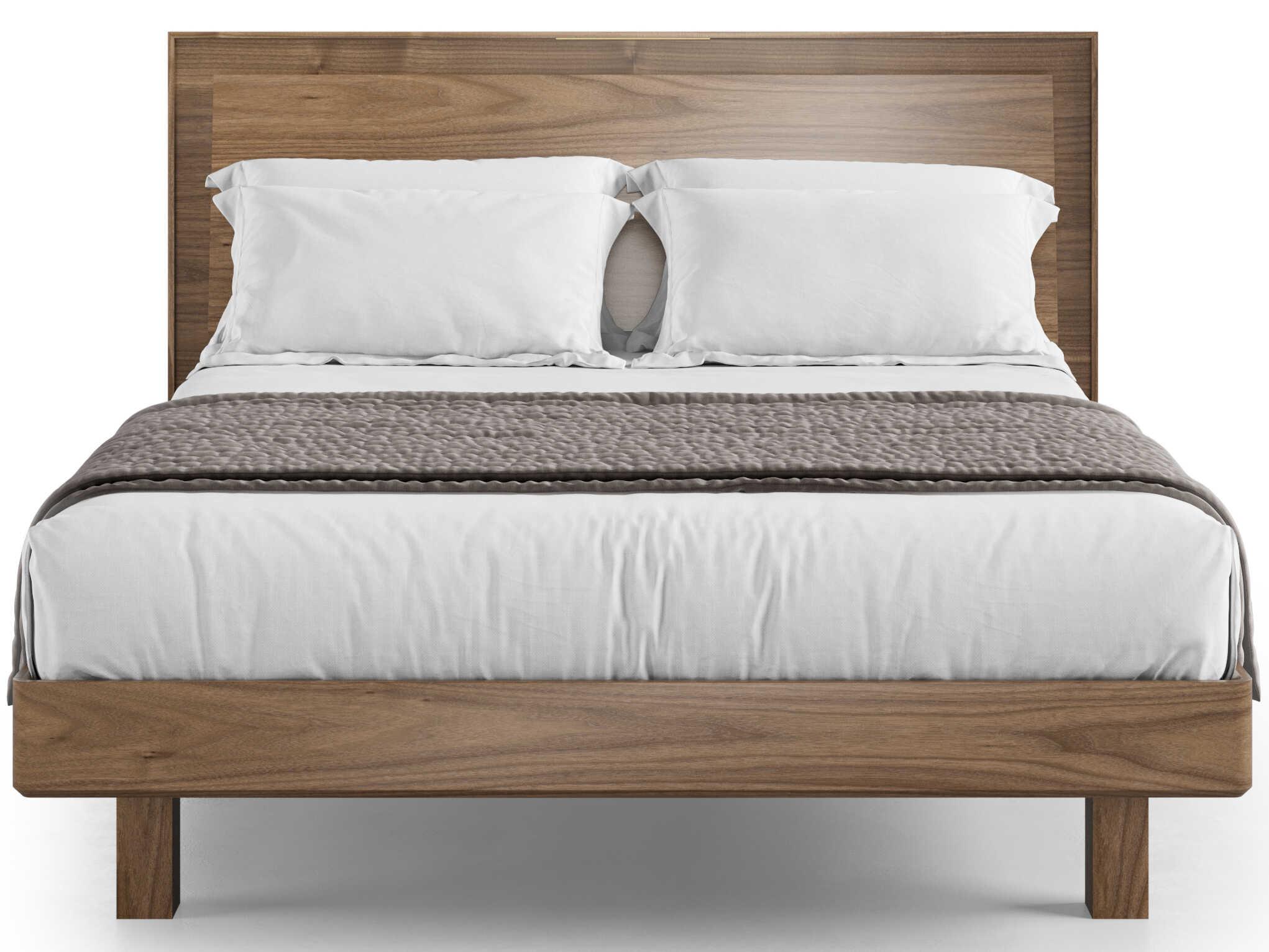 BDI Kava Natural Walnut Brown Wood Queen Platform Bed