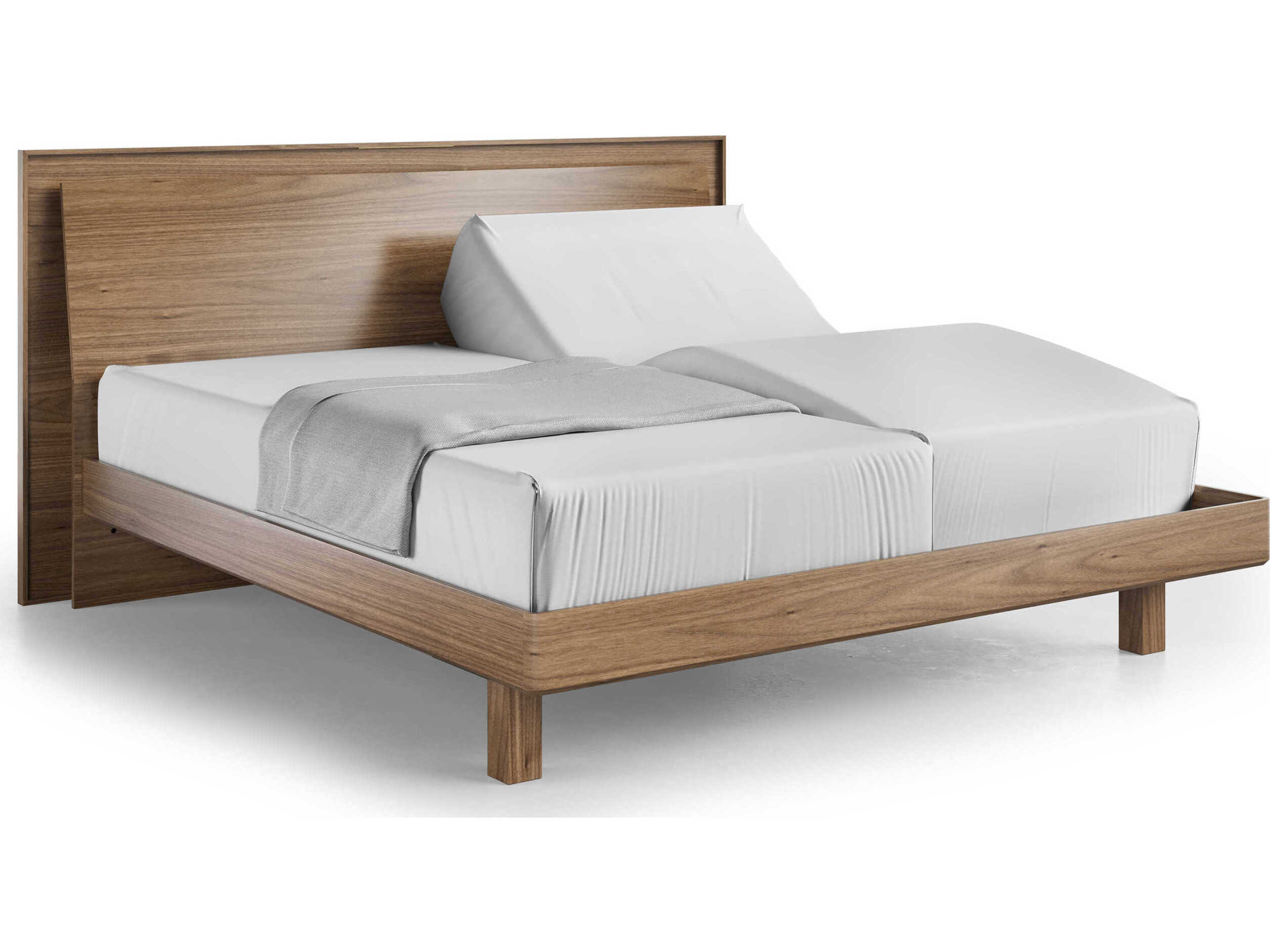 BDI Kava Brown Hardwood Wood King Platform Bed