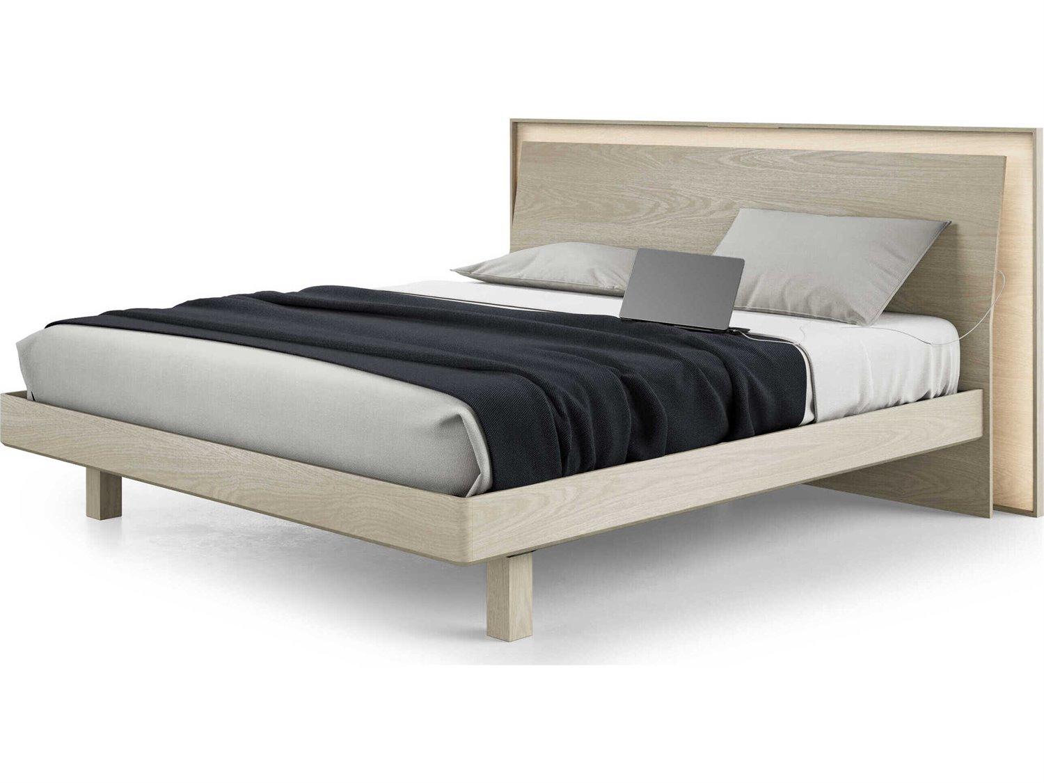 BDI Kava White Hardwood Wood King Platform Bed