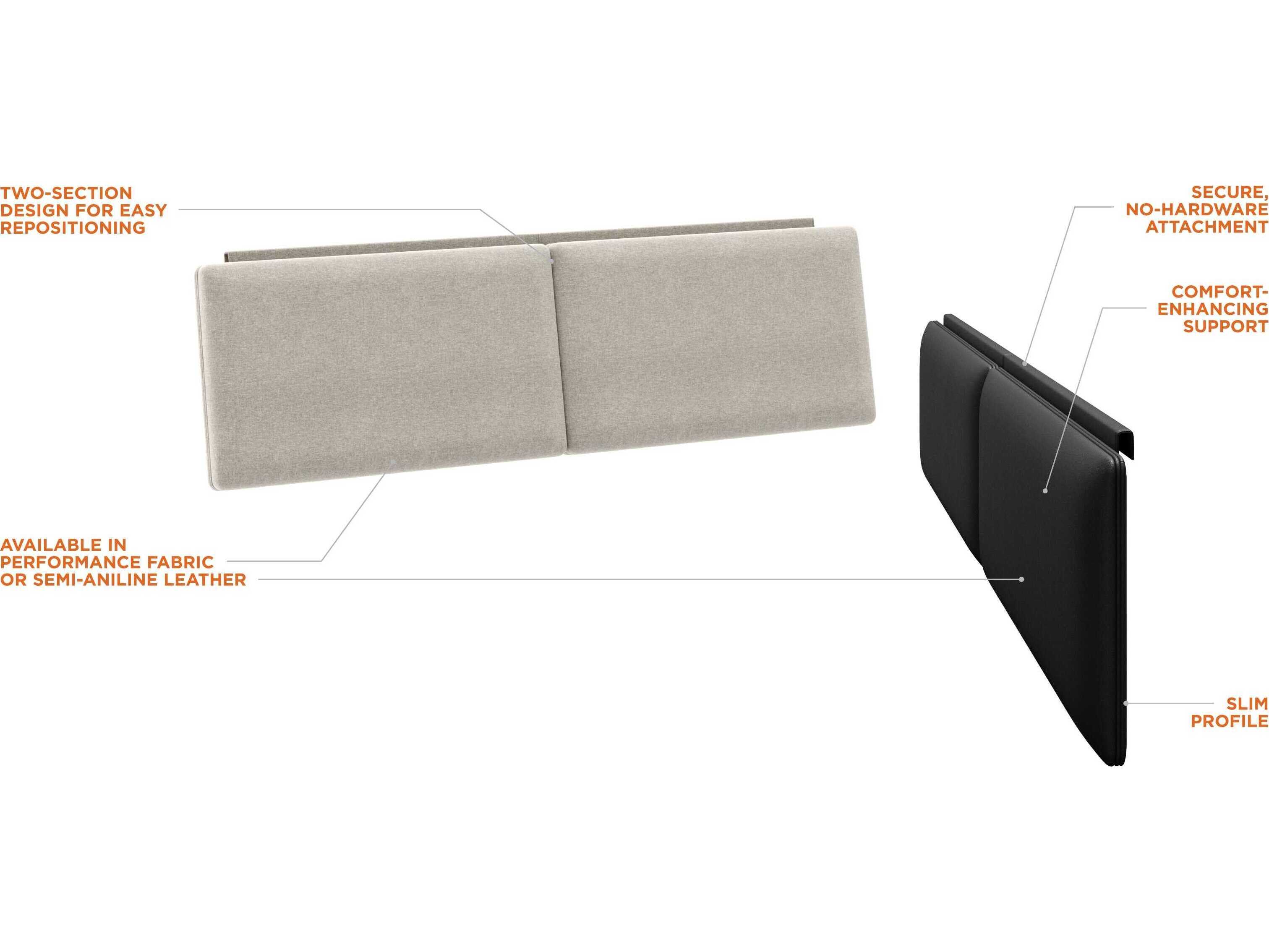 BDI Contour Almond King Headboard Cushion