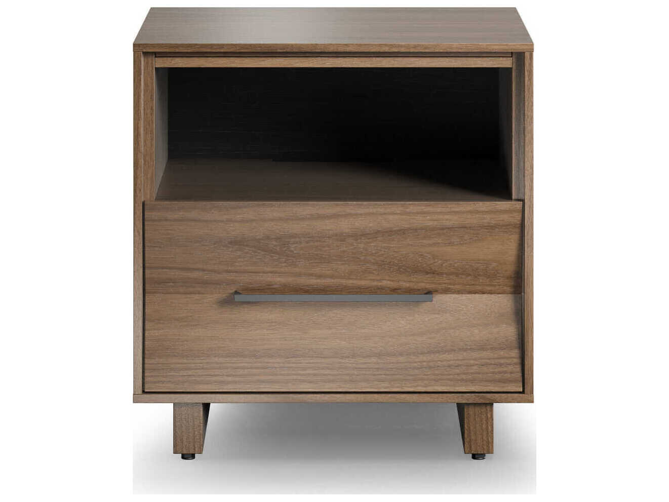 BDI Kava 1-Drawer Brown Hardwood Nightstand