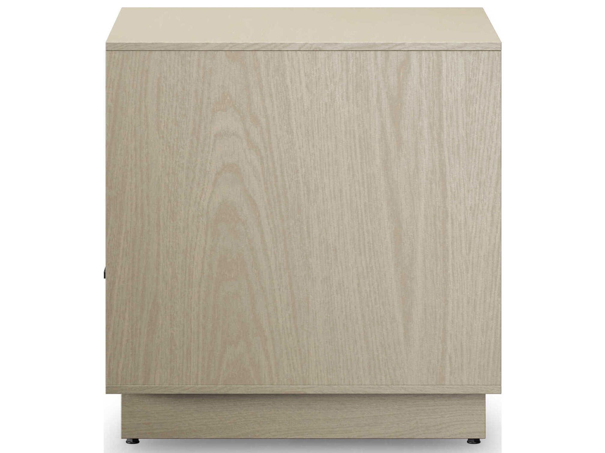 BDI Kava 1-Drawer White Hardwood Nightstand