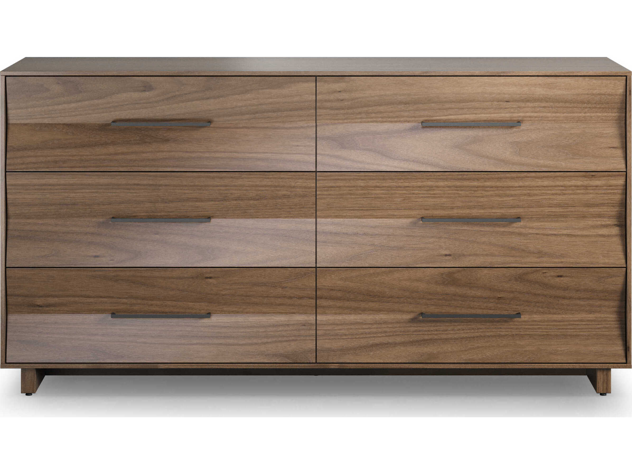 BDI Kava 6-Drawers Brown Hardwood Double Dresser