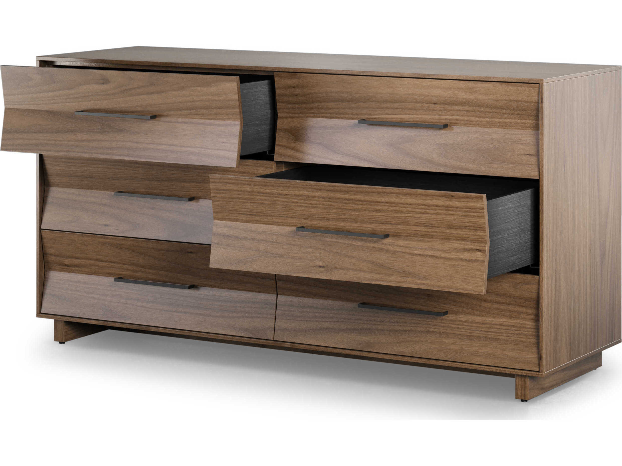 BDI Kava 6-Drawers Brown Hardwood Double Dresser