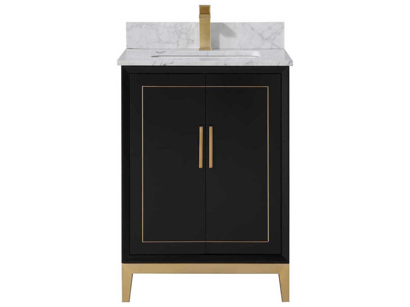 BEMMA Gracie 24" Midnight Black Bathroom Vanity