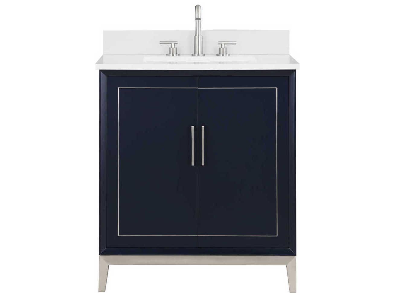 BEMMA Gracie 30" Pacific Blue Brushed Nickel Vanity