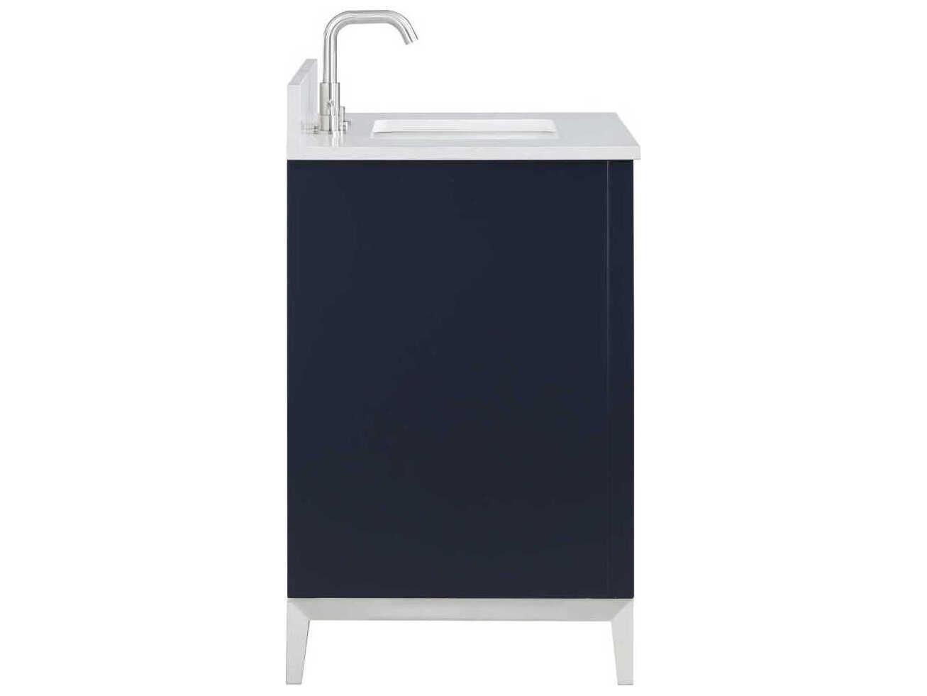 BEMMA Gracie 30" Pacific Blue Brushed Nickel Vanity