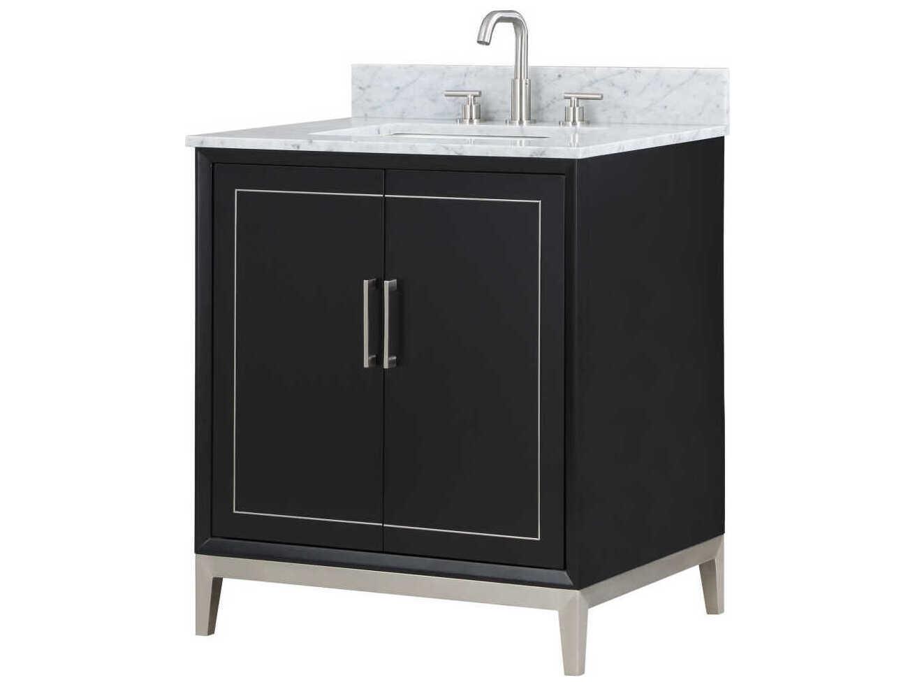 BEMMA Gracie 30" Midnight Black Brushed Nickel Vanity