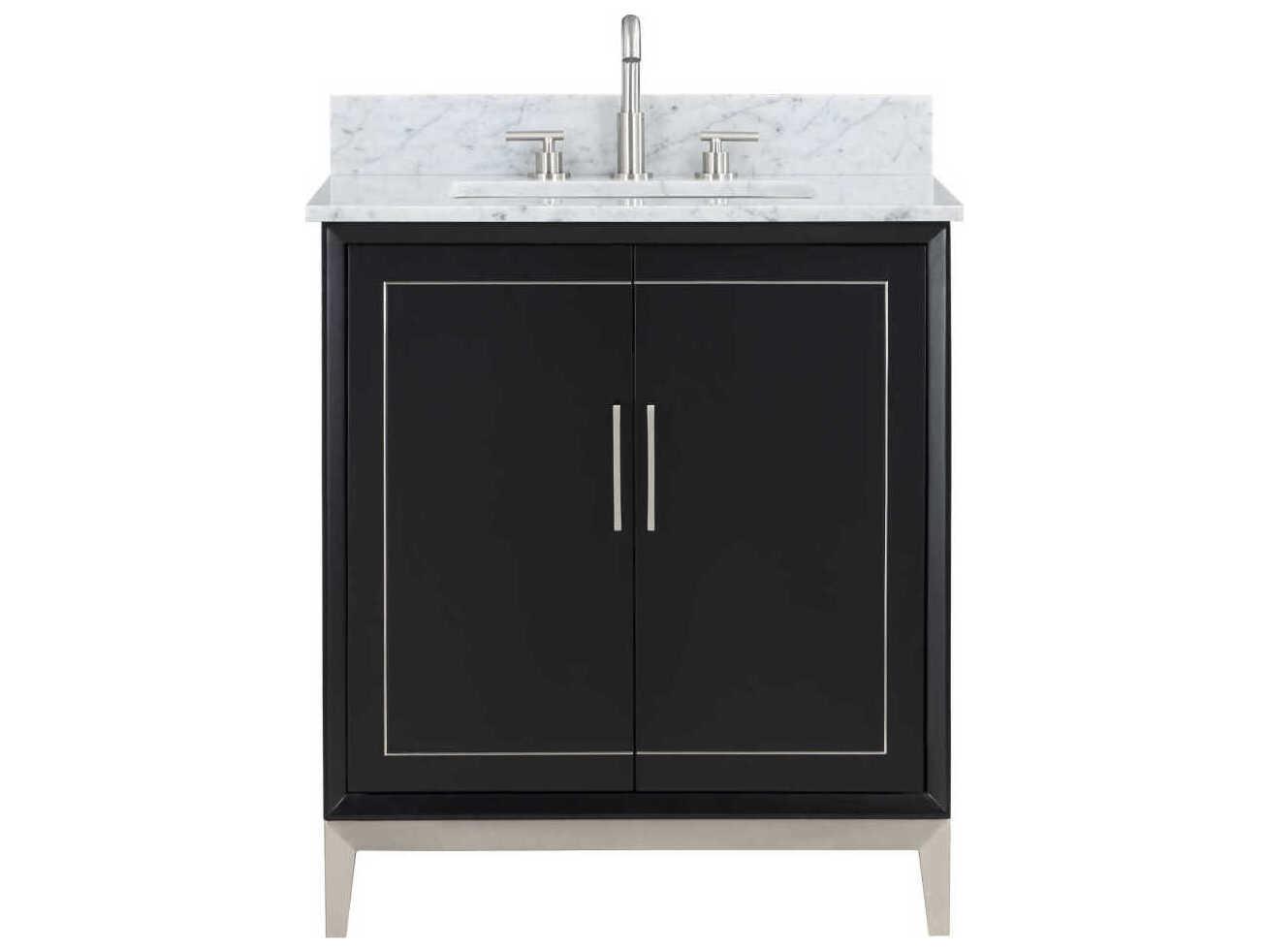 BEMMA Gracie 30" Midnight Black Brushed Nickel Vanity
