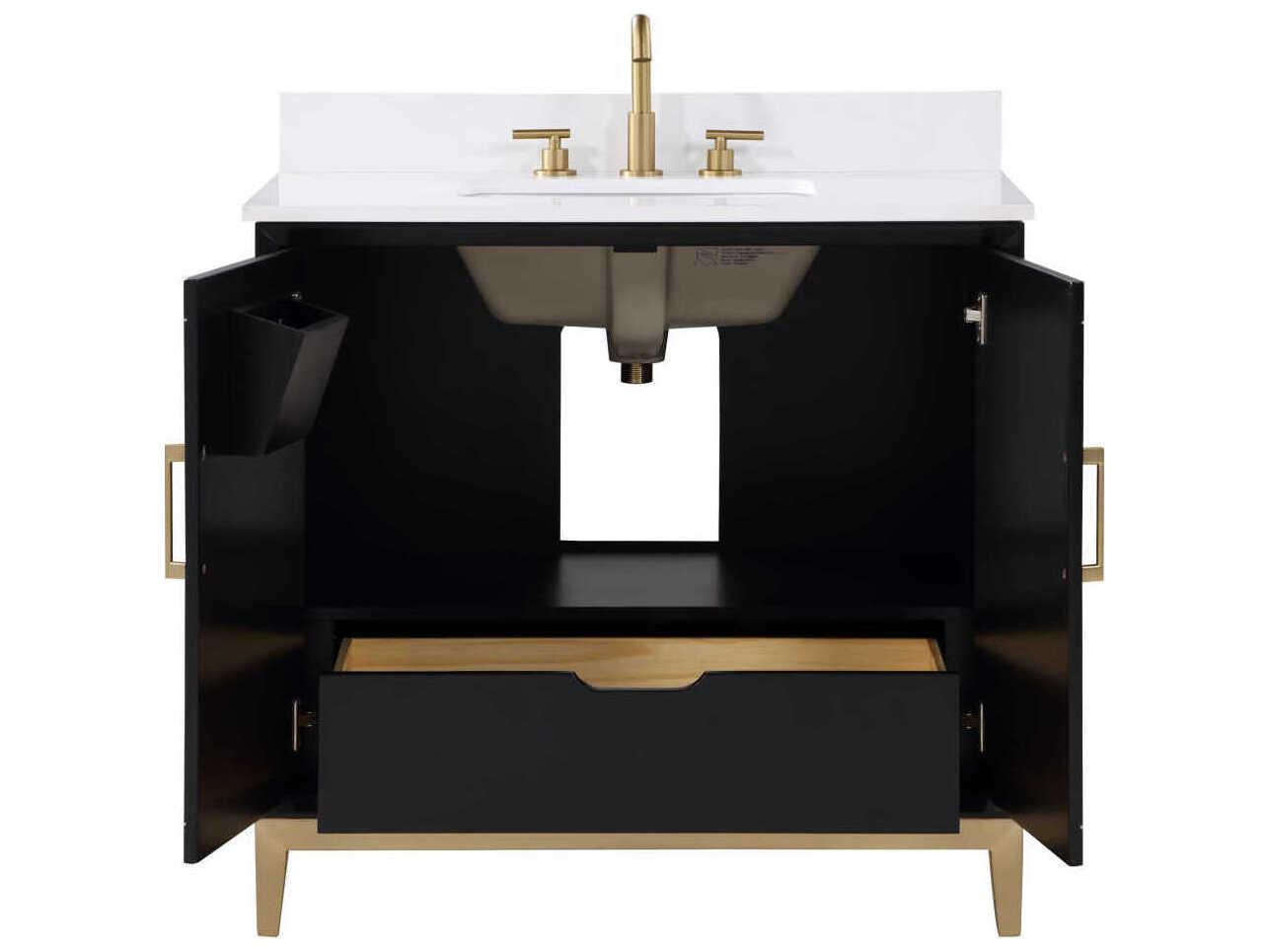 BEMMA Gracie 36" Midnight Black Vanity