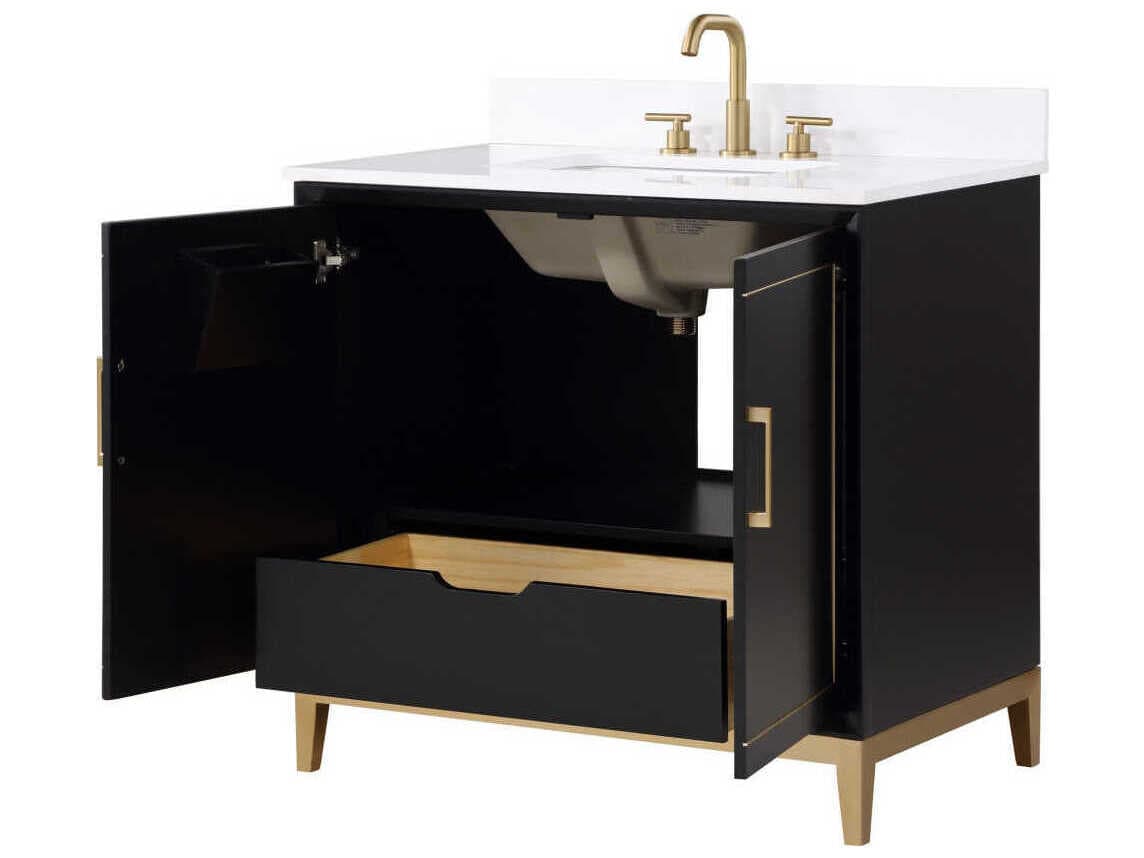 BEMMA Gracie 36" Midnight Black Vanity