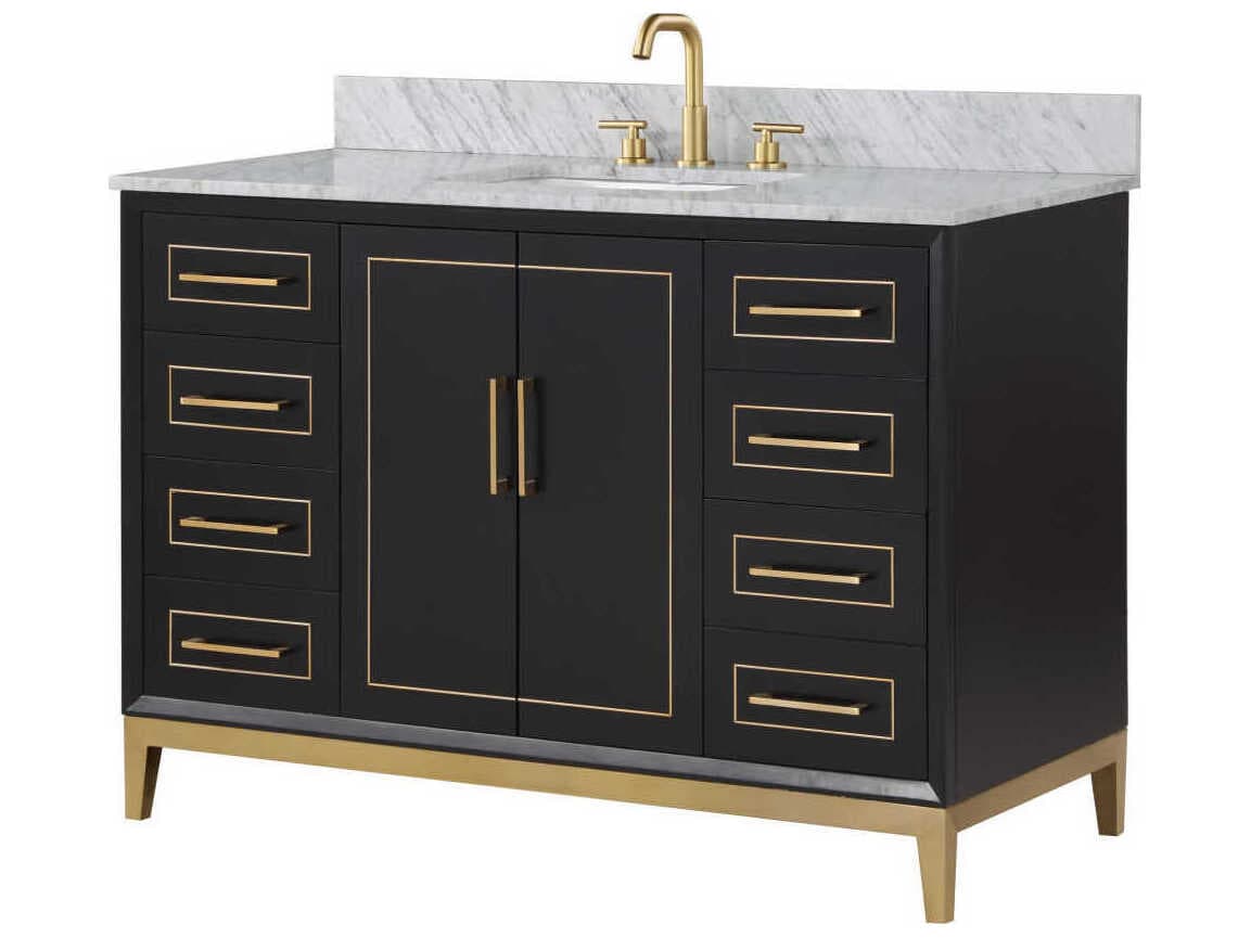 BEMMA Gracie 48" Midnight Black Vanity