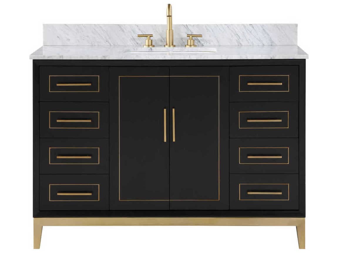 BEMMA Gracie 48" Midnight Black Vanity