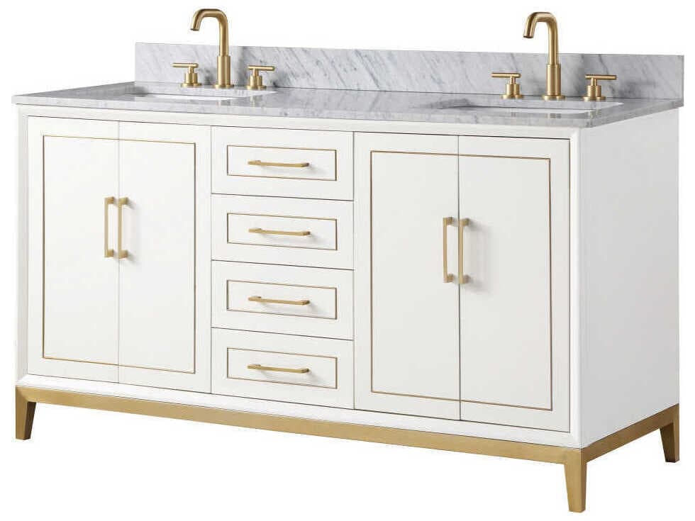 BEMMA Gracie 60" Satin White Vanity