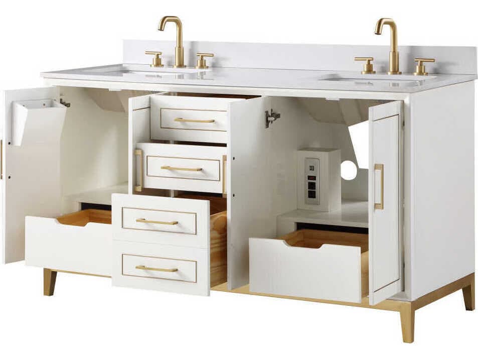 BEMMA Gracie 60" Satin White Vanity