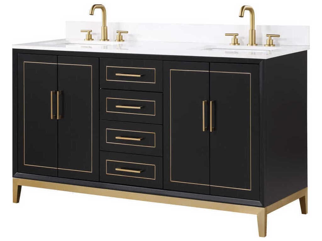 BEMMA Gracie 60" Midnight Black Vanity
