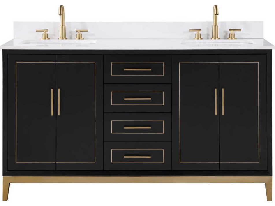 BEMMA Gracie 60" Midnight Black Vanity