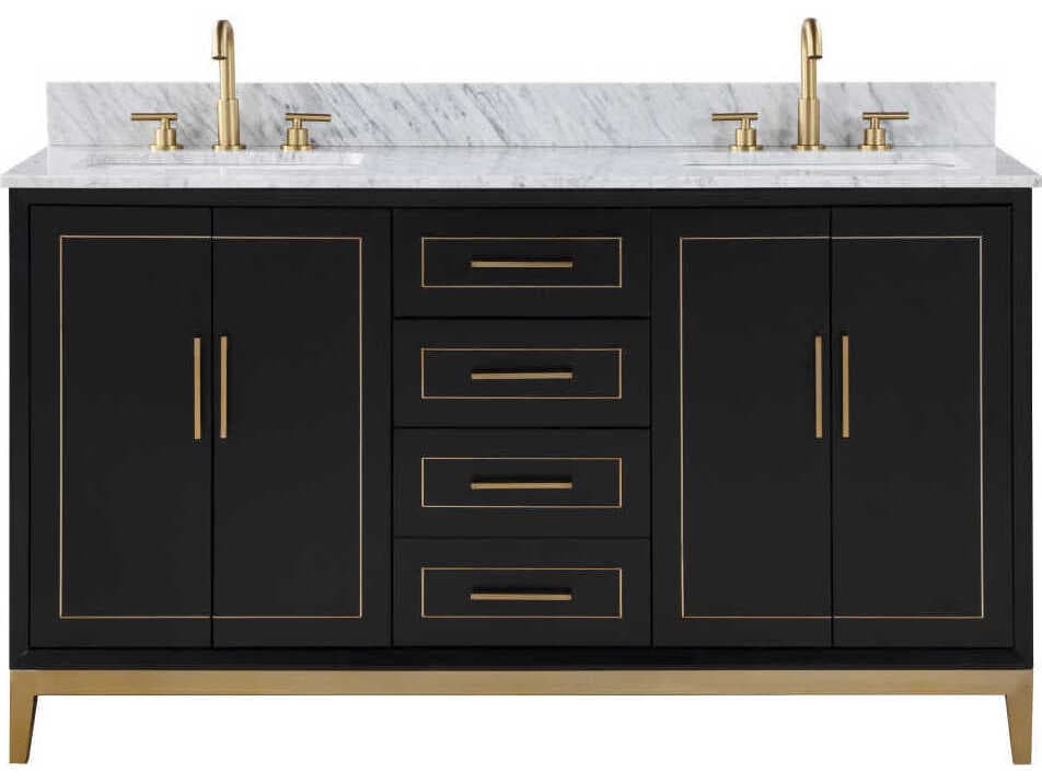 BEMMA Gracie 60" Midnight Black Vanity