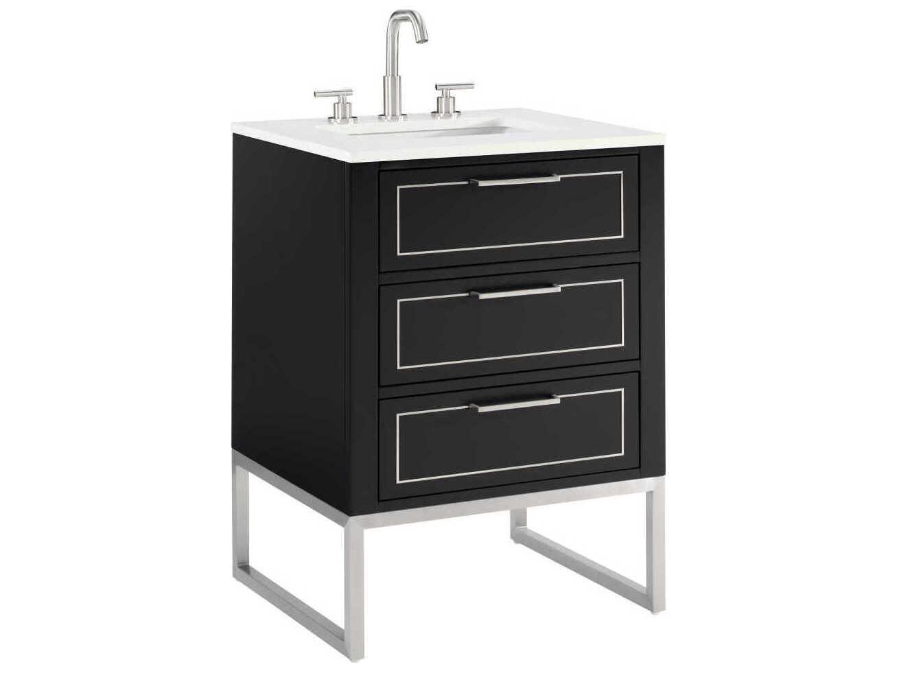 BEMMA Markham 24" Midnight Black Brushed Nickel Vanity