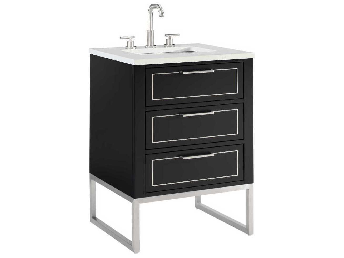 BEMMA Markham 24" Midnight Black Brushed Nickel Vanity