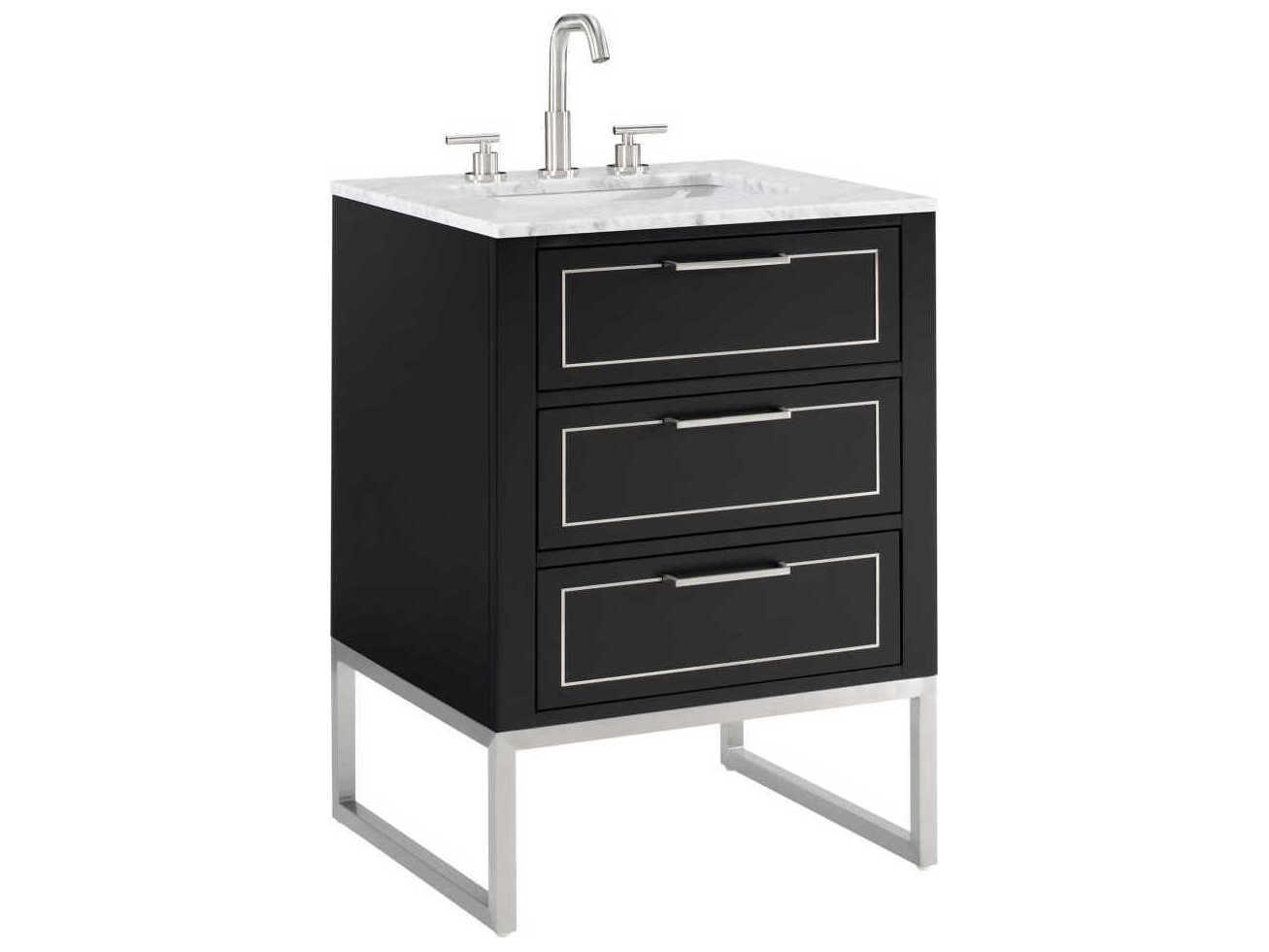 BEMMA Markham 24" Midnight Black Brushed Nickel Vanity