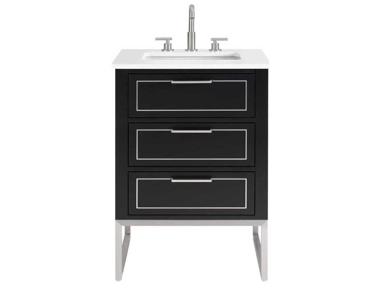 BEMMA Markham 24" Midnight Black Brushed Nickel Vanity