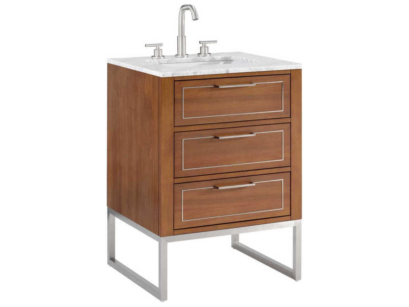BEMMA Markham 24" Walnut Brushed Nickel Vanity
