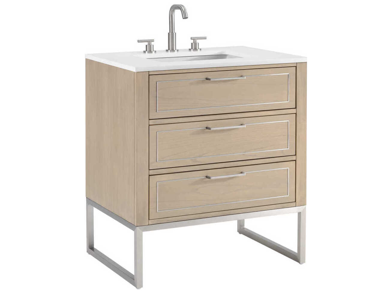 BEMMA Markham 30" Cashmere Grey Brushed Nickel Vanity