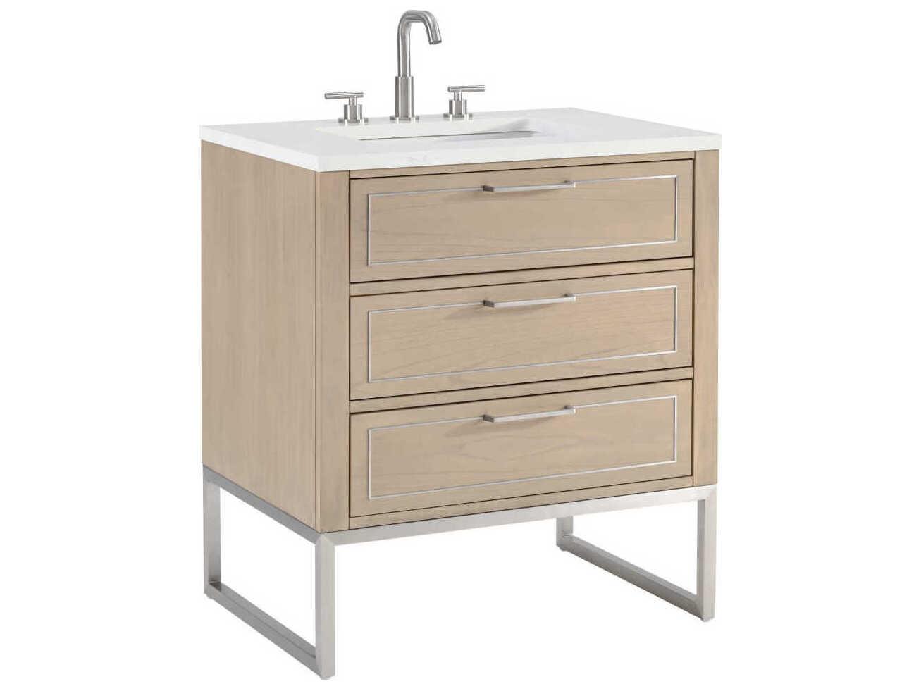 BEMMA Markham 30" Cashmere Grey Brushed Nickel Vanity