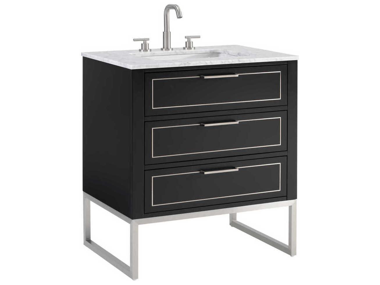 BEMMA Markham 30" Midnight Black Brushed Nickel Vanity