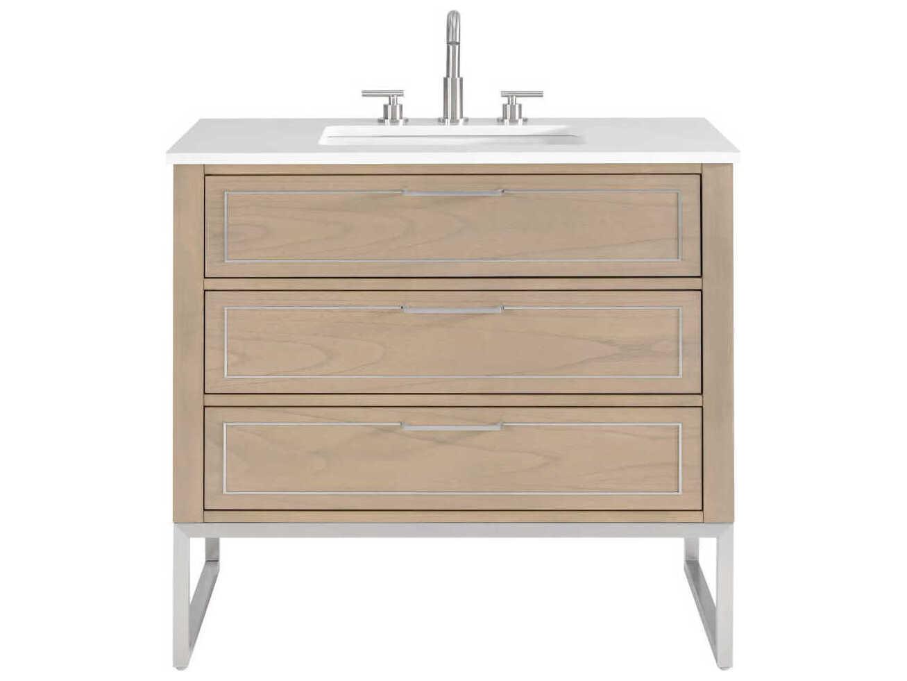 BEMMA Markham 36" Cashmere Grey Brushed Nickel Vanity