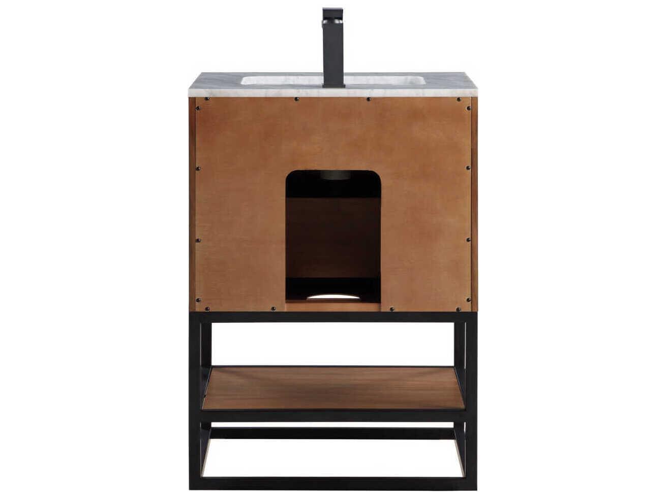 BEMMA Terra 24" Walnut Matte Black Vanity