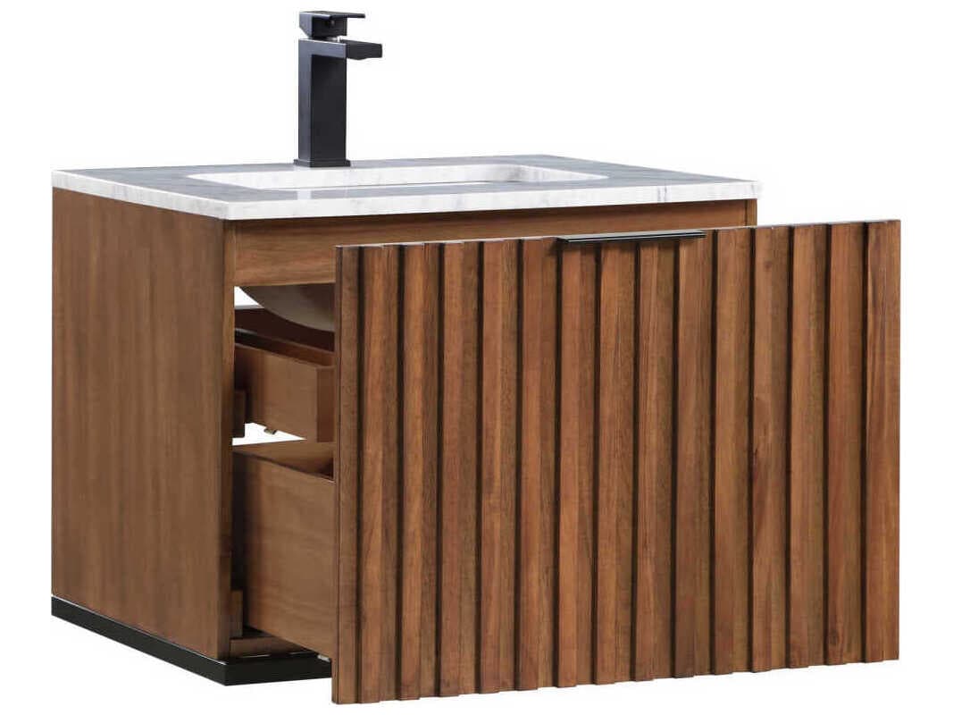 BEMMA Terra 24" Walnut Matte Black Vanity