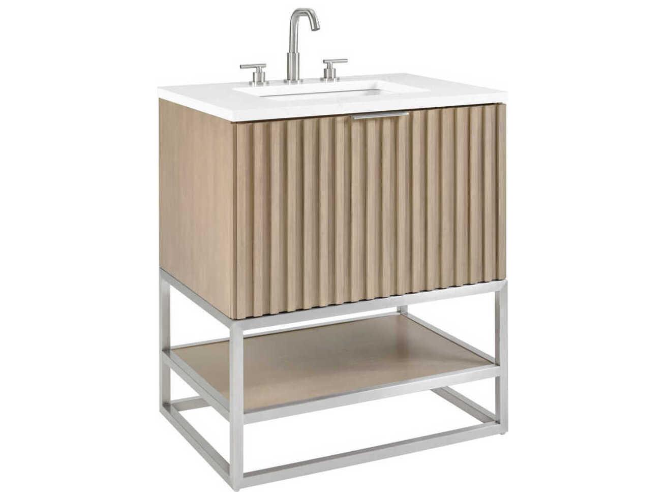 BEMMA Terra 30" Cashmere Grey Brushed Nickel Vanity