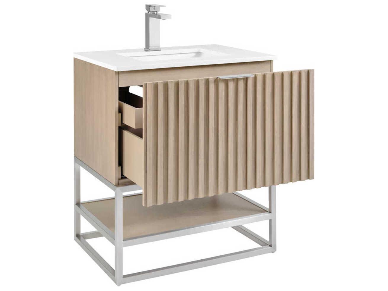 BEMMA Terra 30" Cashmere Grey Brushed Nickel Vanity