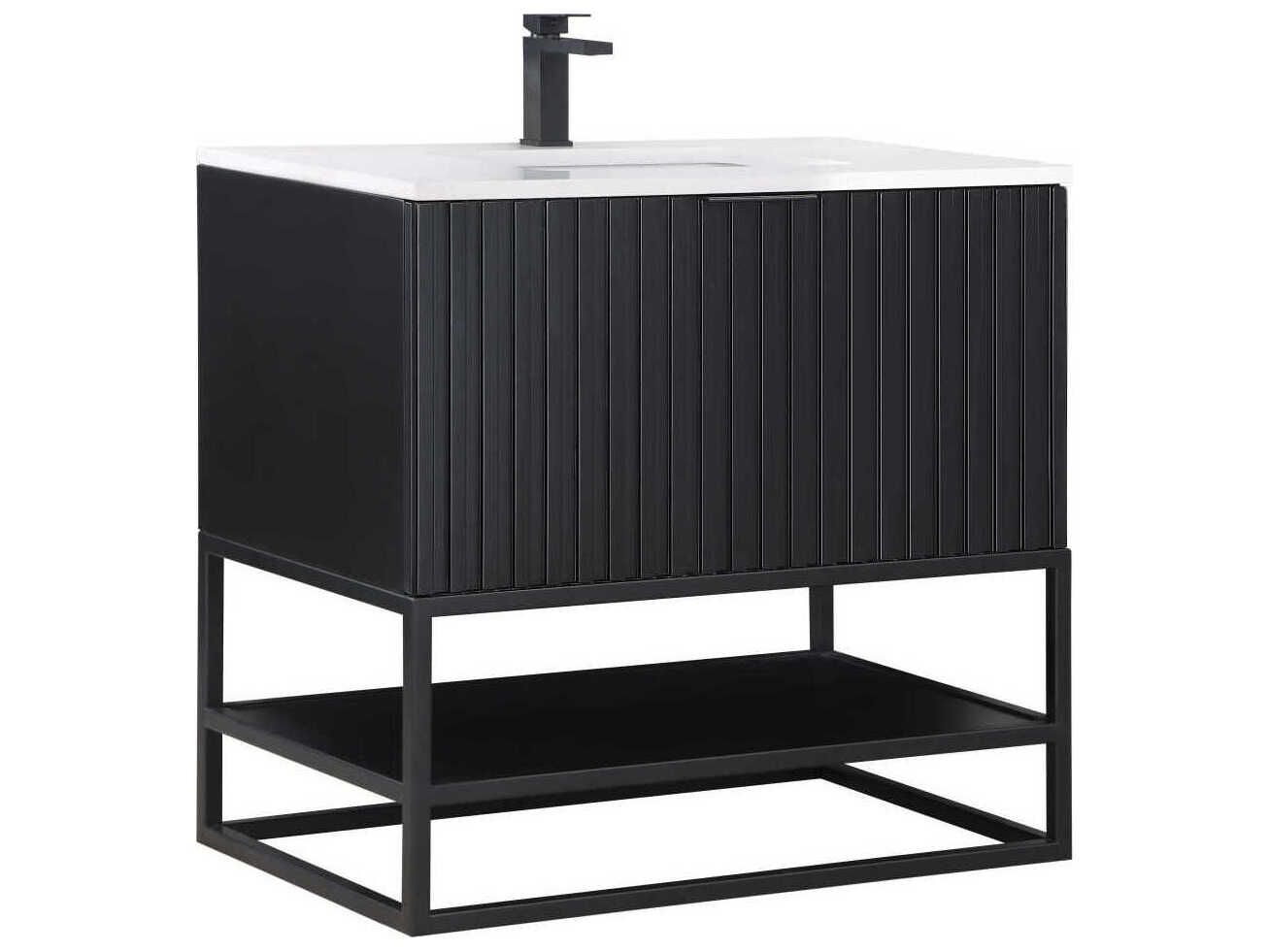BEMMA Terra 36" Midnight Black Vanity