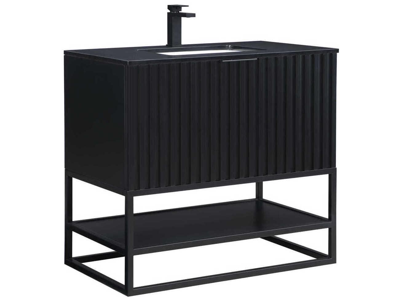 BEMMA Terra 36" Midnight Black Vanity