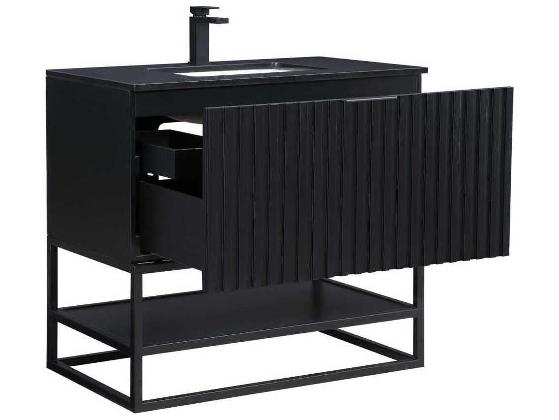 BEMMA Terra 36" Midnight Black Vanity