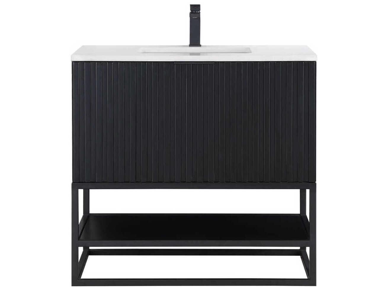 BEMMA Terra 36" Midnight Black Vanity