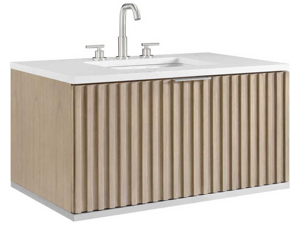 BEMMA Terra 36" Cashmere Grey Brushed Nickel Vanity