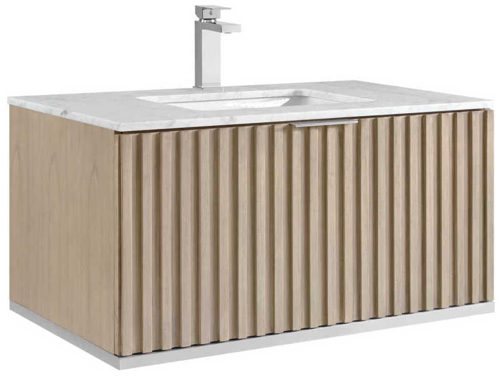 BEMMA Terra 36" Cashmere Grey Brushed Nickel Vanity