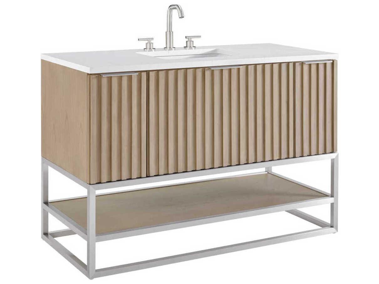 BEMMA Terra 48" Cashmere Grey Brushed Nickel Vanity