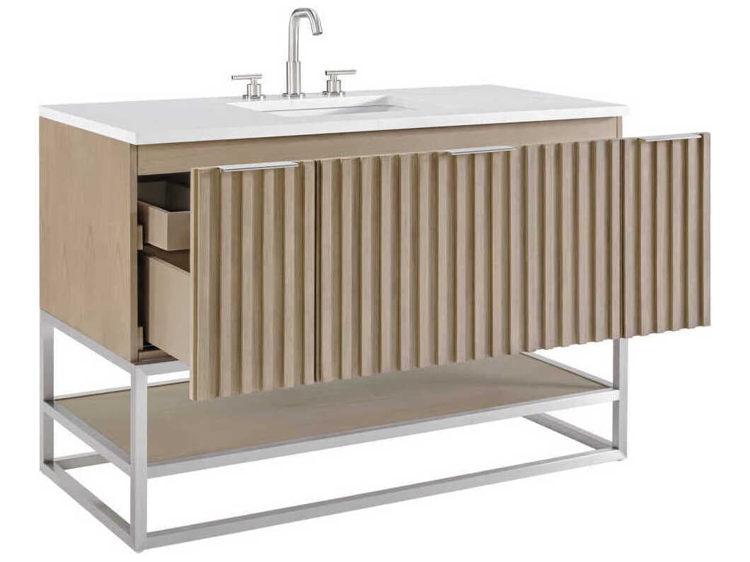 BEMMA Terra 48" Cashmere Grey Brushed Nickel Vanity