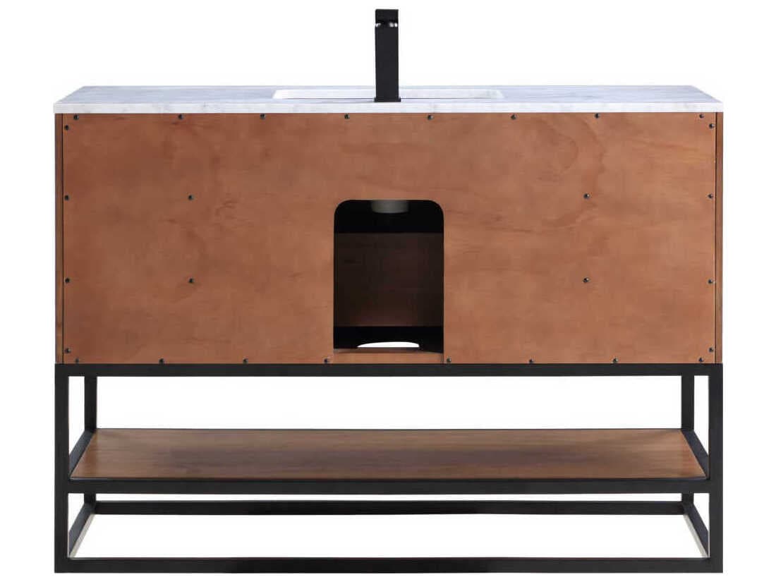 BEMMA Terra 48" Walnut Matte Black Vanity