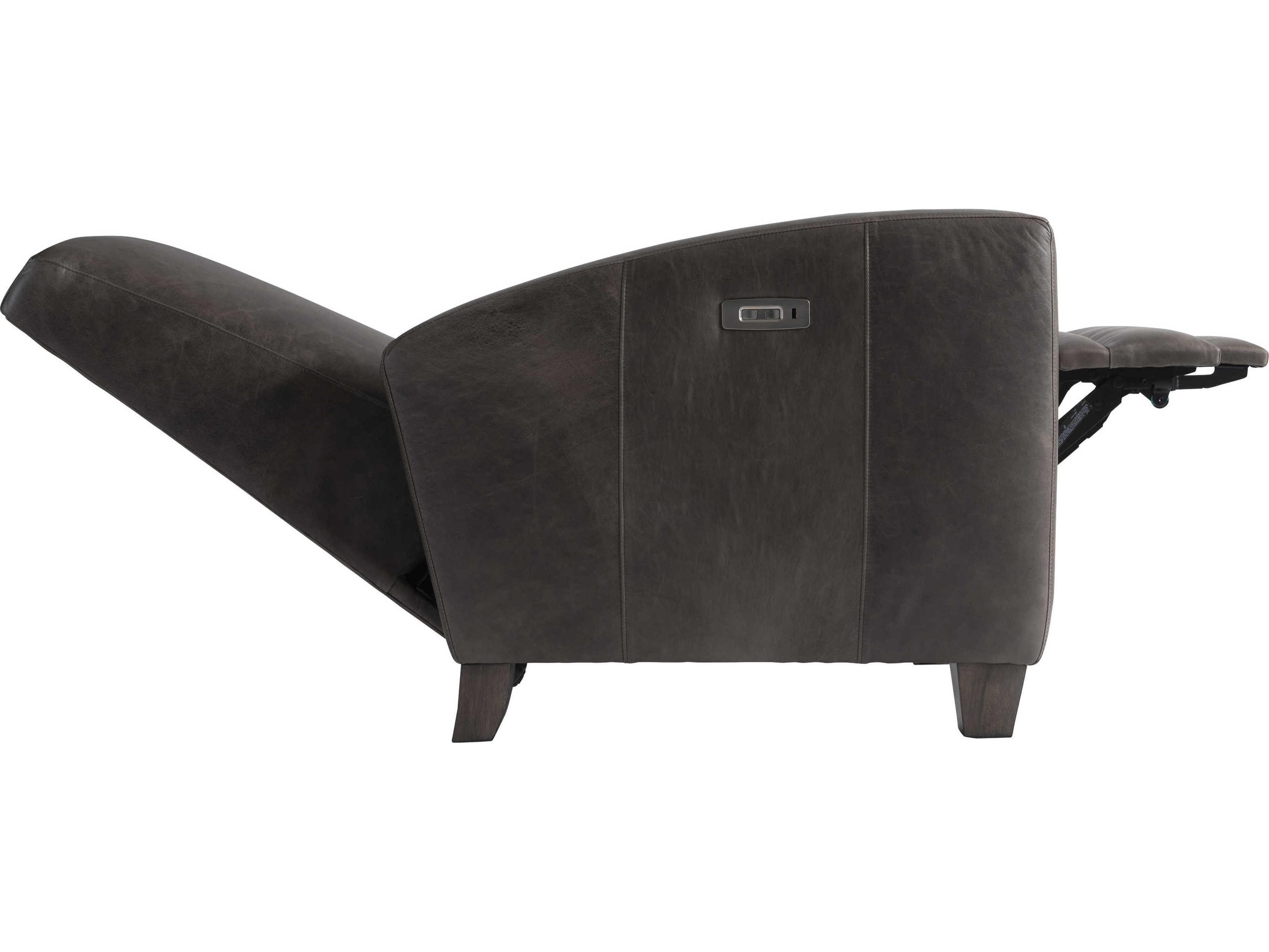 Bernhardt Ashton Power Motion Brown Leather Recliner