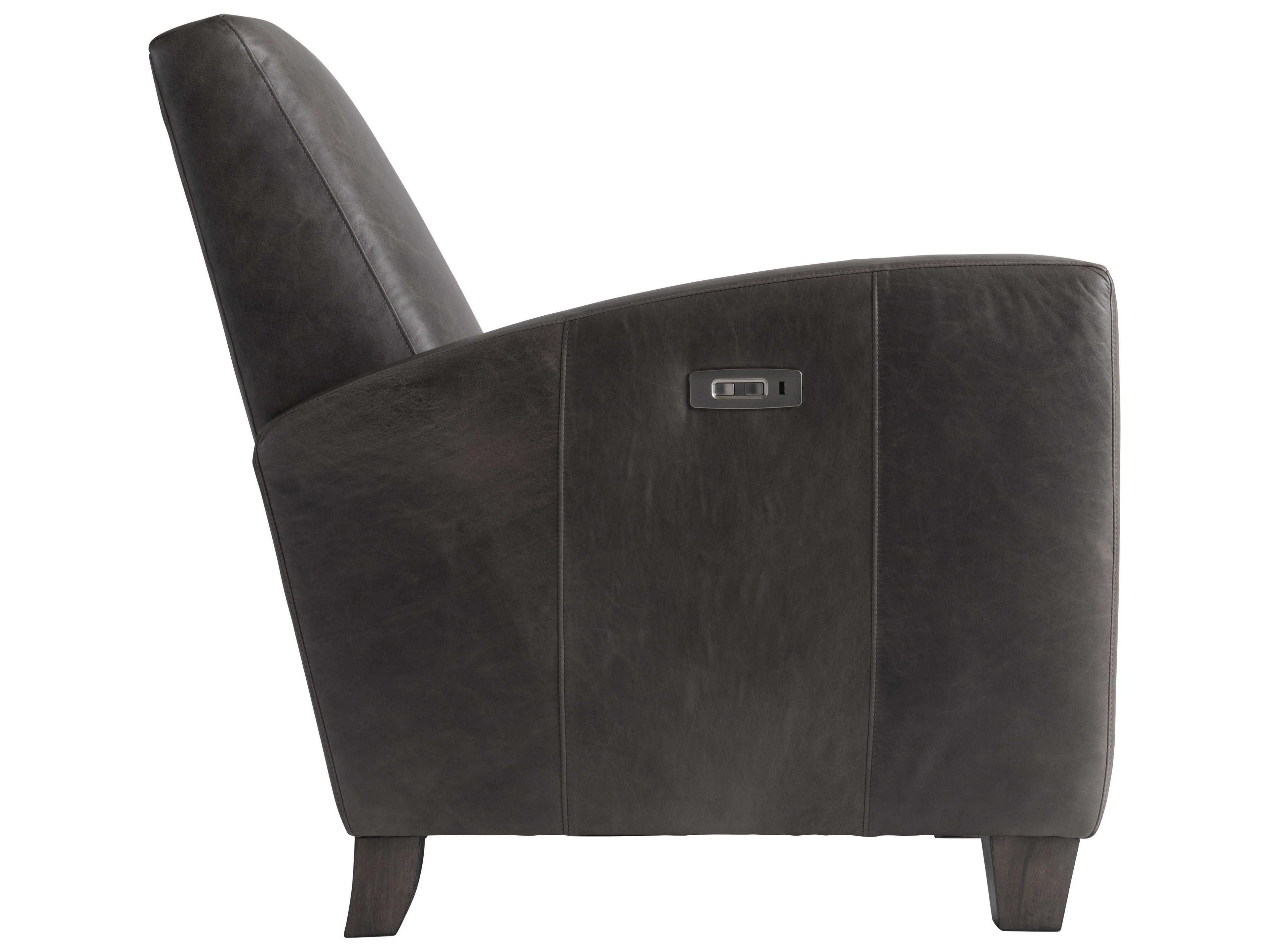 Bernhardt Ashton Power Motion Brown Leather Recliner