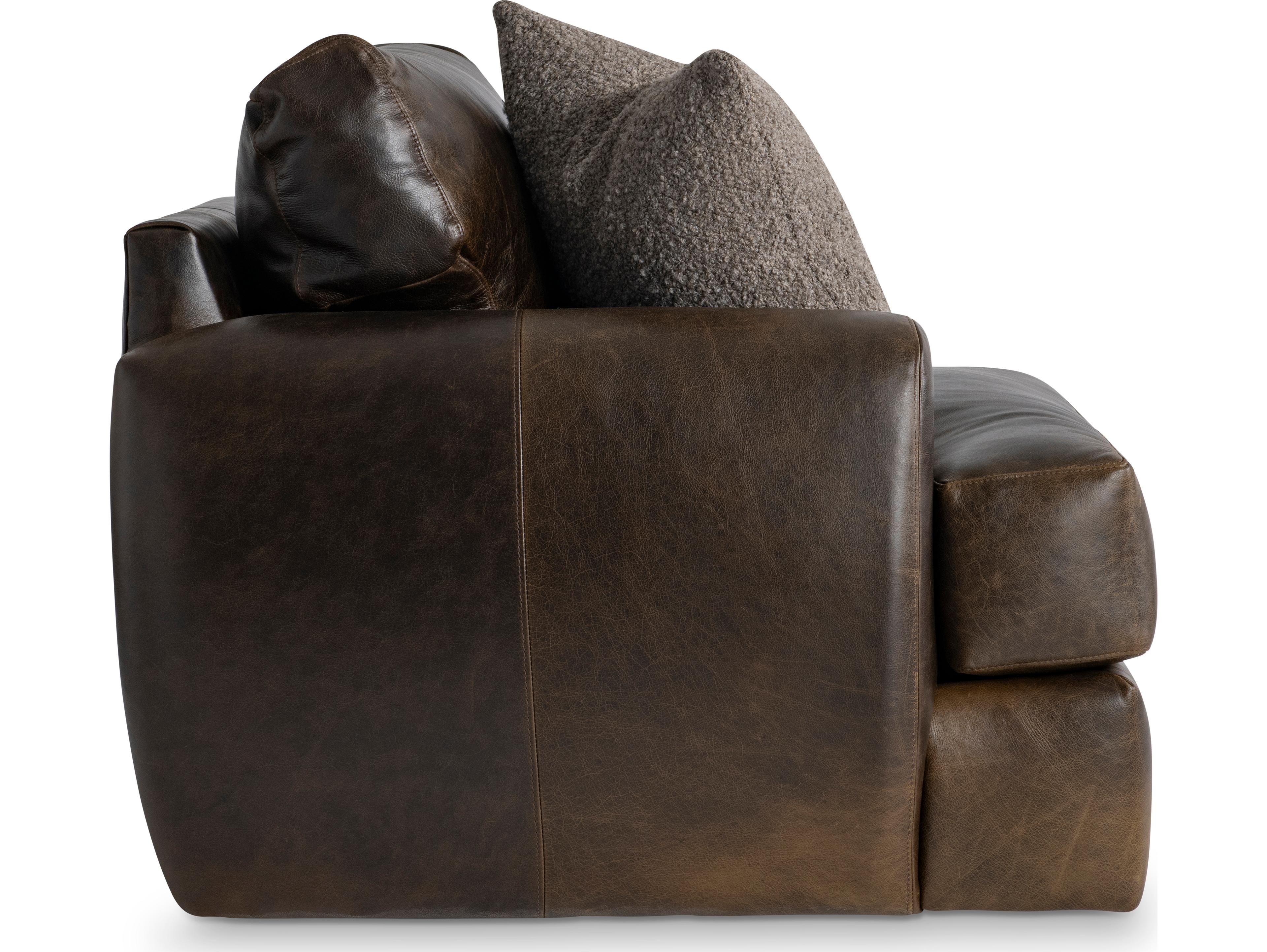 Bernhardt Cameron Brown Leather Accent Chair