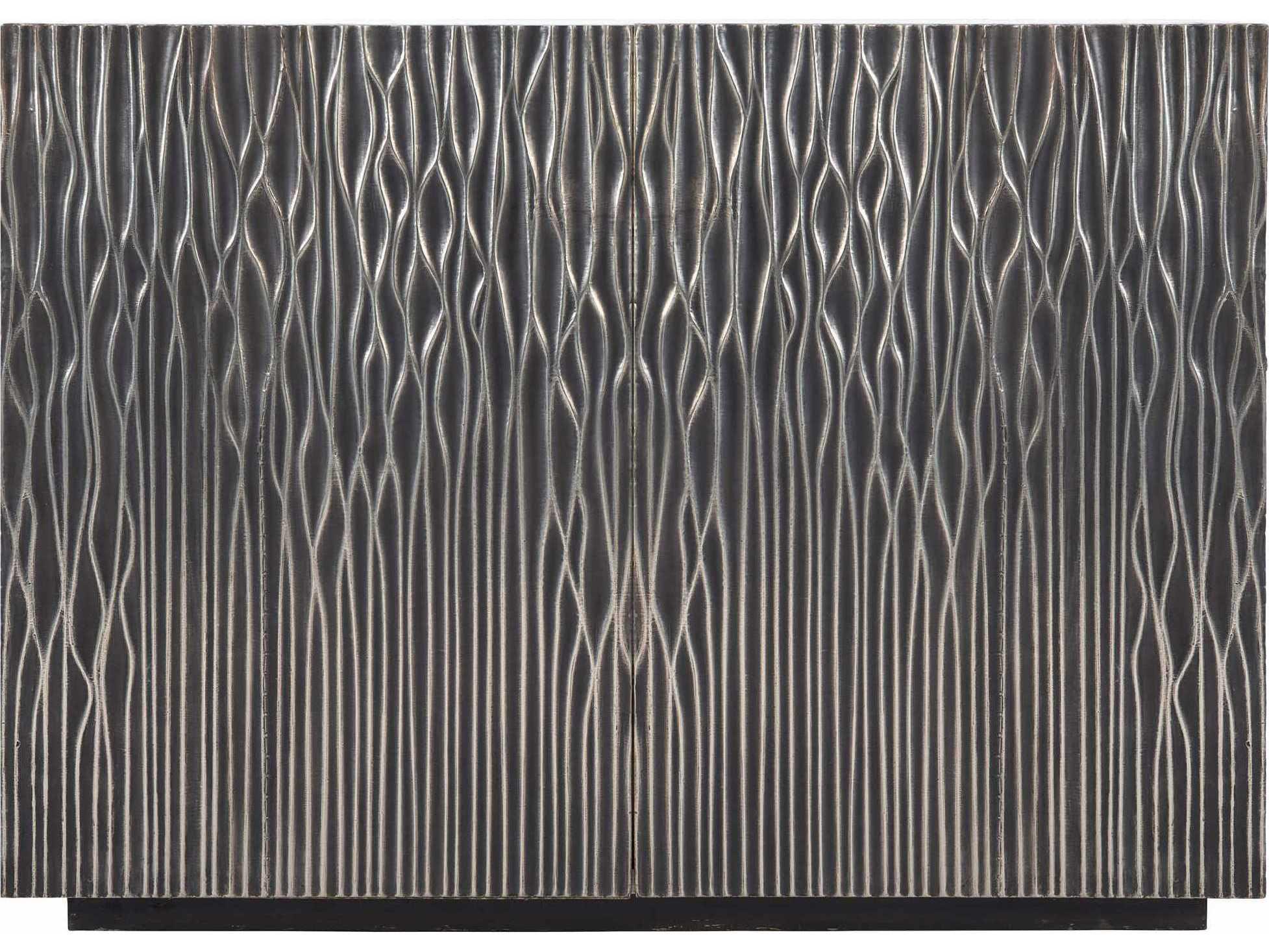 Bernhardt Interiors Antique Silver Mango Wood Accent Chest