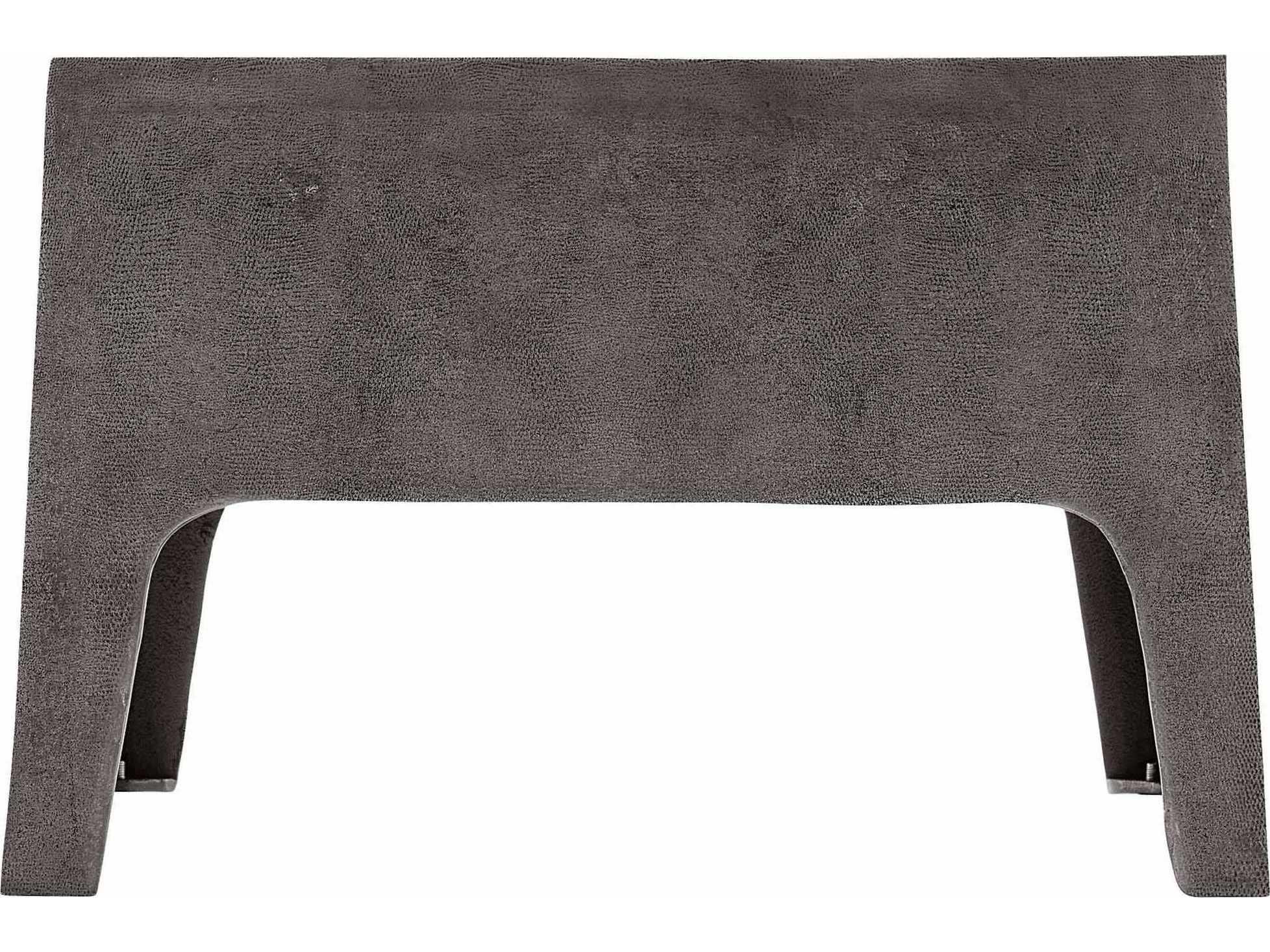 Bernhardt Armstrong Square Metal Dark Graphite Cocktail Table